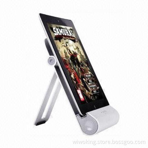 Speaker for iPad 2/3, Stand Case + Speaker Multifunction with 6 Hours Charging Time